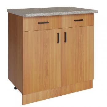 Стол разделочный 80 ольха (2 ящика), столешница гранит пёстрый