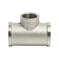 Тройник 3/4'' - 1/2'' - 3/4'' вн/вн/вн VRT® никель