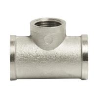 Тройник 3/4'' - 1/2'' - 3/4'' вн/вн/вн VRT® никель