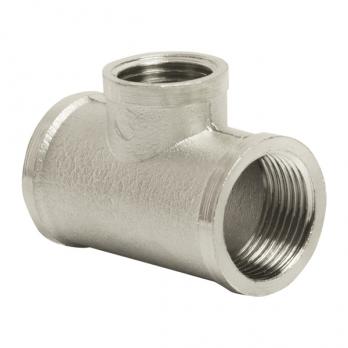 Тройник 3/4'' - 1/2'' - 3/4'' вн/вн/вн VRT® никель
