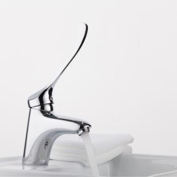 Смеситель для раковины 40к F1054 FRAP c отв МЕДИЦИНСКИЙ (литой, п/шпильку, хром, латунь)