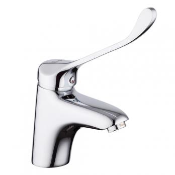 Смеситель для раковины 40к F1054 FRAP c отв МЕДИЦИНСКИЙ (литой, п/шпильку, хром, латунь)