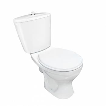 Унитаз-компакт "Универсал-Эконом" (косой, боковой, сид, шток.арм) МОНОКОРОБ (г.Лобня)