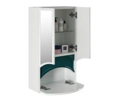 Зеркальный шкаф "РАДУГА-46" зелёный без подсветки