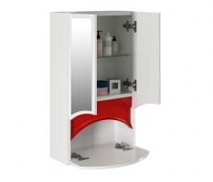 Зеркальный шкаф "РАДУГА-46" красный без подсветки