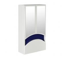 Зеркальный шкаф "РАДУГА-46" синий без подсветки