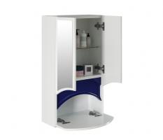 Зеркальный шкаф "РАДУГА-46" синий без подсветки