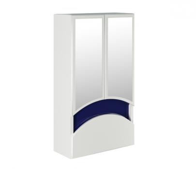 Зеркальный шкаф "РАДУГА-46" синий без подсветки