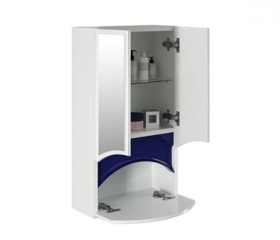 Зеркальный шкаф "РАДУГА-46" синий без подсветки