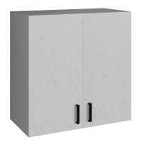 шкаф навесной кухонный 60 белый мрамор