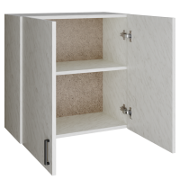 шкаф навесной кухонный 60 белый мрамор