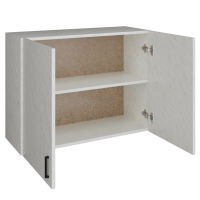 шкаф навесной кухонный 80 белый мрамор