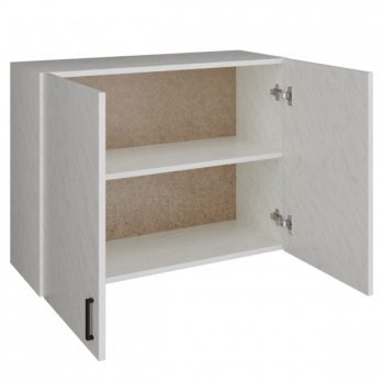 шкаф навесной кухонный 80 белый мрамор