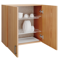 шкаф навесной кухонный с сушкой 60 ольха