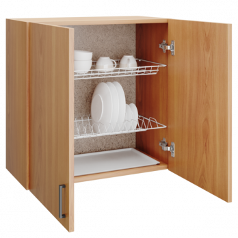 шкаф навесной кухонный с сушкой 60 ольха