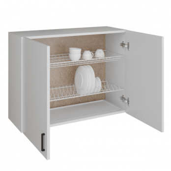 шкаф навесной кухонный с сушкой 80 белый