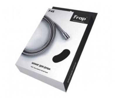 Шланг душевой 150 см имп/кон FRAP F46 (хром) в упаковке