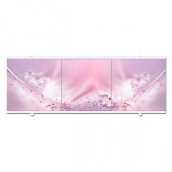 Экран для ванны ПРЕМИУМ А (алюм. профиль) 1,5 розовый