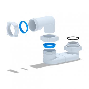 Обвязка на ванну  1 1/2*40 Ani без выпуска Е000 АНИ пласт