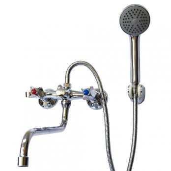 Смеситель для ванны и раковины 1/2 рез Казань КС-97 97102 мет мах РУС