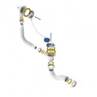 Обвязка на ванну 1 1/2 с вып и переливом V110-АК-ЛМ САНДЕСАНТ