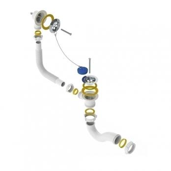 Обвязка на ванну 1 1/2 с вып и переливом V110-АК-ЛМ САНДЕСАНТ