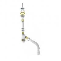 Сифон для умывальника 1 1/2"*40  с гофрой 40*40/50 S0115-АК САНДЕСАНТ