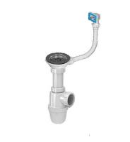 Сифон для кухни 3 1/2"*40 c гиб. прямоуг. переливом B0145Р-AK САНДЕСАНТ