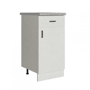 Стол разделочный 40 белый мрамор (1 ящик), столешница гранит пёстрый