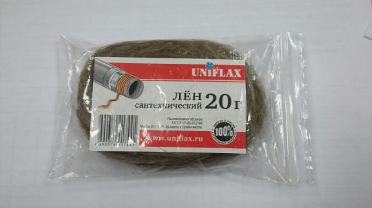 Лен сантехнический  20 г. (пакет)  UNIFLAX