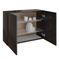 шкаф навесной кухонный с сушкой 80 венге