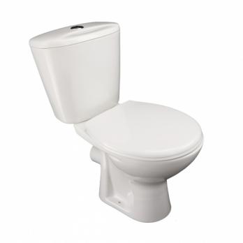 Унитаз-компакт "Универсал NEW 90" (гориз.вып, нижн, сид, кноп.арм) МОНОКОРОБ (г.Лобня)