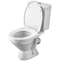 Унитаз-компакт "Лига 2РА полипропилен" (кос.вып, нижн.подв, 2-кн.арм Инкоэр, сид.) (Santek)