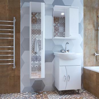 Зеркальный шкаф "НОРД-55" правый без подсветки (ПВХ)