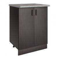 Стол разделочный 60 венге, столешница гранит пёстрый