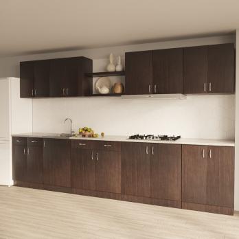 Стол разделочный 60 венге, столешница гранит пёстрый