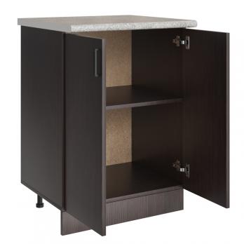 Стол разделочный 60 венге, столешница гранит пёстрый