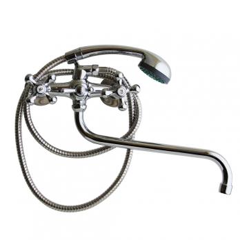 Смеситель для ванны и раковины 1/2 рез T.MARKT 081-2010 Крест  ШАР ПЕРЕКЛ