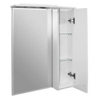 Зеркальный шкаф "Альфа-64 " правый с подсветкой (высота 800) (ПВХ)