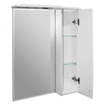 Зеркальный шкаф "Альфа-64 " правый с подсветкой (высота 800) (ПВХ)