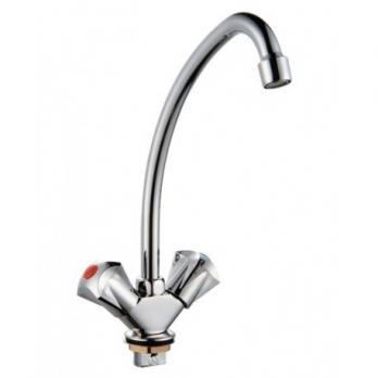 Смеситель для кухни 1/2 рез Казань КС-55 55164 металлиз мах