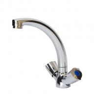 Смеситель для кухни 1/2 кер Казань КС-55 51005 металлиз мах, универ крепление