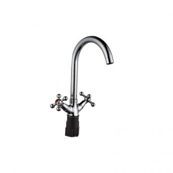 Смеситель для кухни 1/2 рез Казань КС-51 51178 металлиз мах, универ крепление