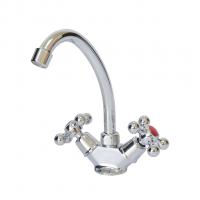 Смеситель для кухни 1/2 рез Казань КС-55 55173 металлиз мах