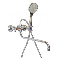 Смеситель для ванны и раковины 1/2 рез КазаньКС-97 97173 мет мах КРЕСТ  РУС