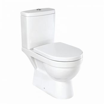 Унитаз-компакт "Престиж" белый омыв ДУШ (унив, нижн, сид дюро м/лифт, арм.3/6) (Kirovit)