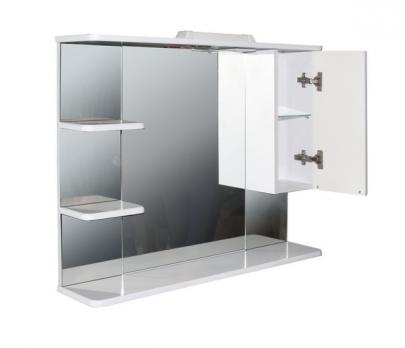 Зеркальный шкаф "ЭТЬЕН-90" правый с подсветкой (ПВХ)