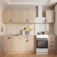 шкаф навесной кухонный 80 венге светлое (дуб млечный)