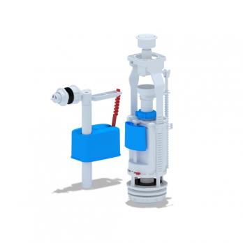 Арматура к смыв. бачку 2-ух Кноп. АНИпласт бел  бок/подв. WC3050 АНИ пласт ЭКОНОМ