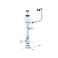 Сифон 3 1/2*40 Ani Грот с носиком, гиб. прямоуг. переливом А1045S АНИ пласт